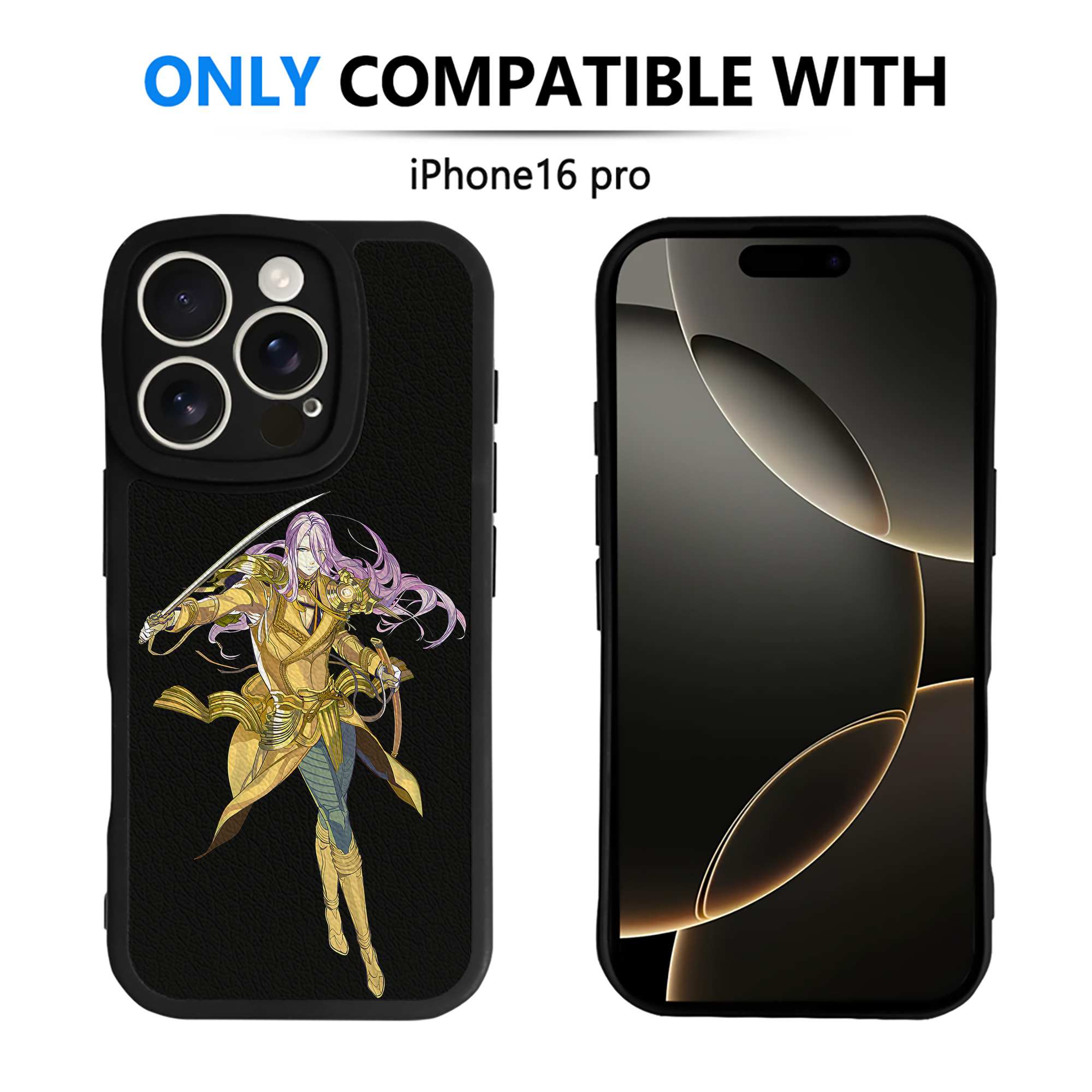 （画像用） 刀剣乱舞 Touken Ranbu 【iPhone 16シリーズ対応】シリコンスマホケース（レザー調） 材質：シリコン